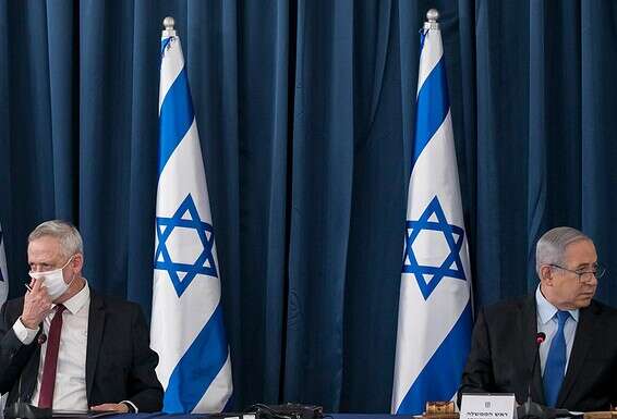 בלי כלים ובלי רצון טוב, בנימין נתניהו ובני גנץ // צילום: אוליביה פיטוסי - פלאש 90