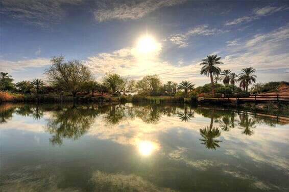 אגם פארק ספיר // צילום: גלעד לבנה