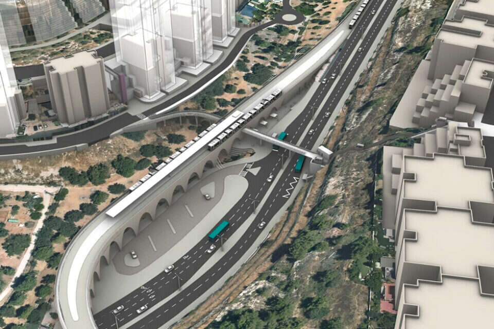 תחנת קוליץ (הדמיה) , תוכנית אב לתחבורה ירושלים