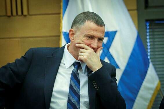 אדלשטיין נפגש עם גנץ // צילום: אורן בן חקון