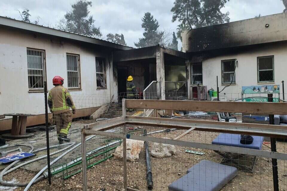 המבנה השרוף בקיבוץ יסעור , דוברות כבאות והצלה בישראל