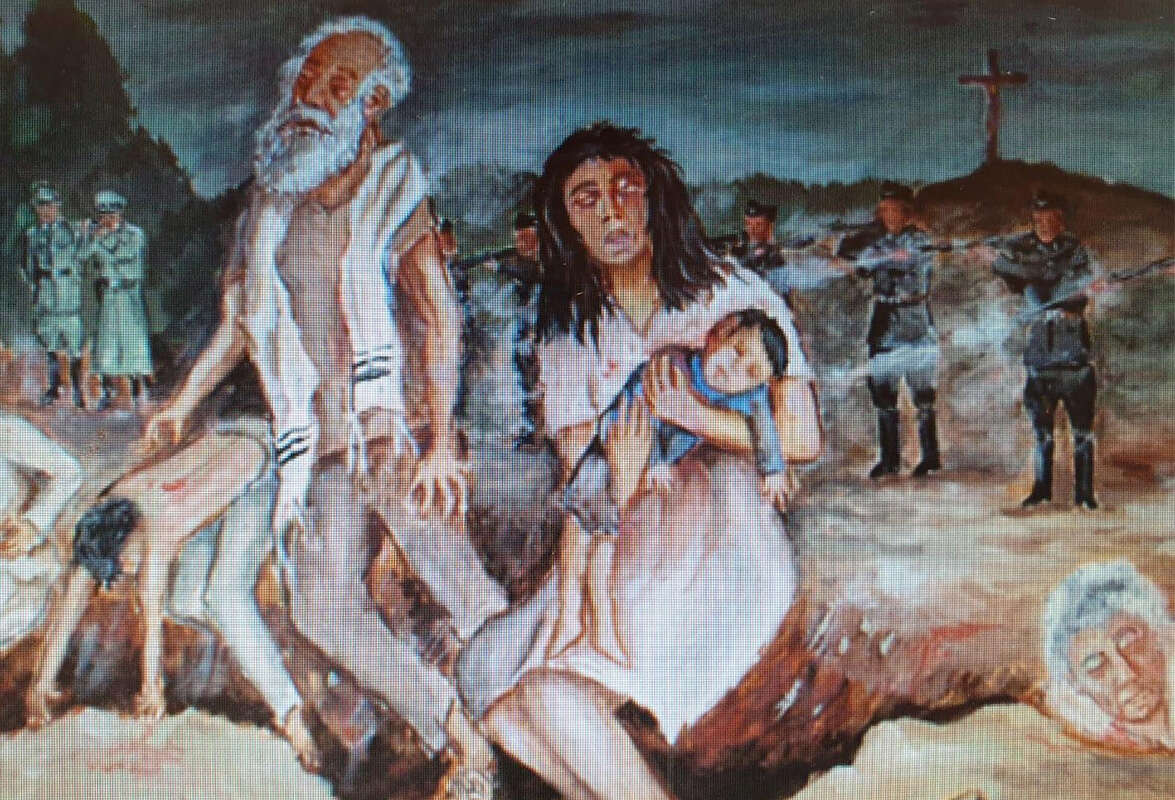 אחד הציורים של סבו של אל"מ א' // צילום באדיבות דובר צה"ל ,
