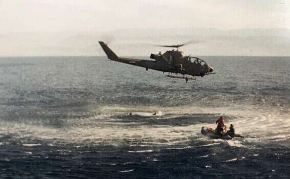 מסוק הקוברה מגיע לחלץ את חיילי גולני // צילום: חגי רוזנבאום