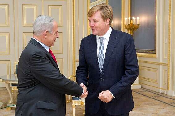 מלך הולנד נפגש עם נתניהו // צילום: איי. פי