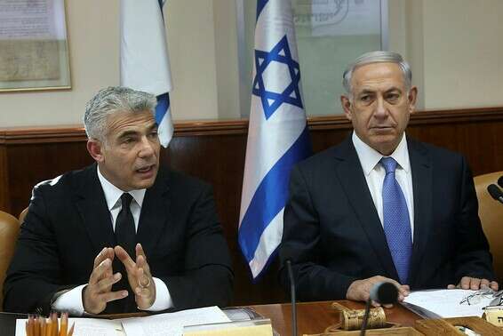 לפיד ונתניהו // צילום: מארק ישראל סלם/ג'רוזלם פוסט