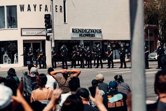 המהומות בלוס אנג'לס // צילום: עופר יעקב