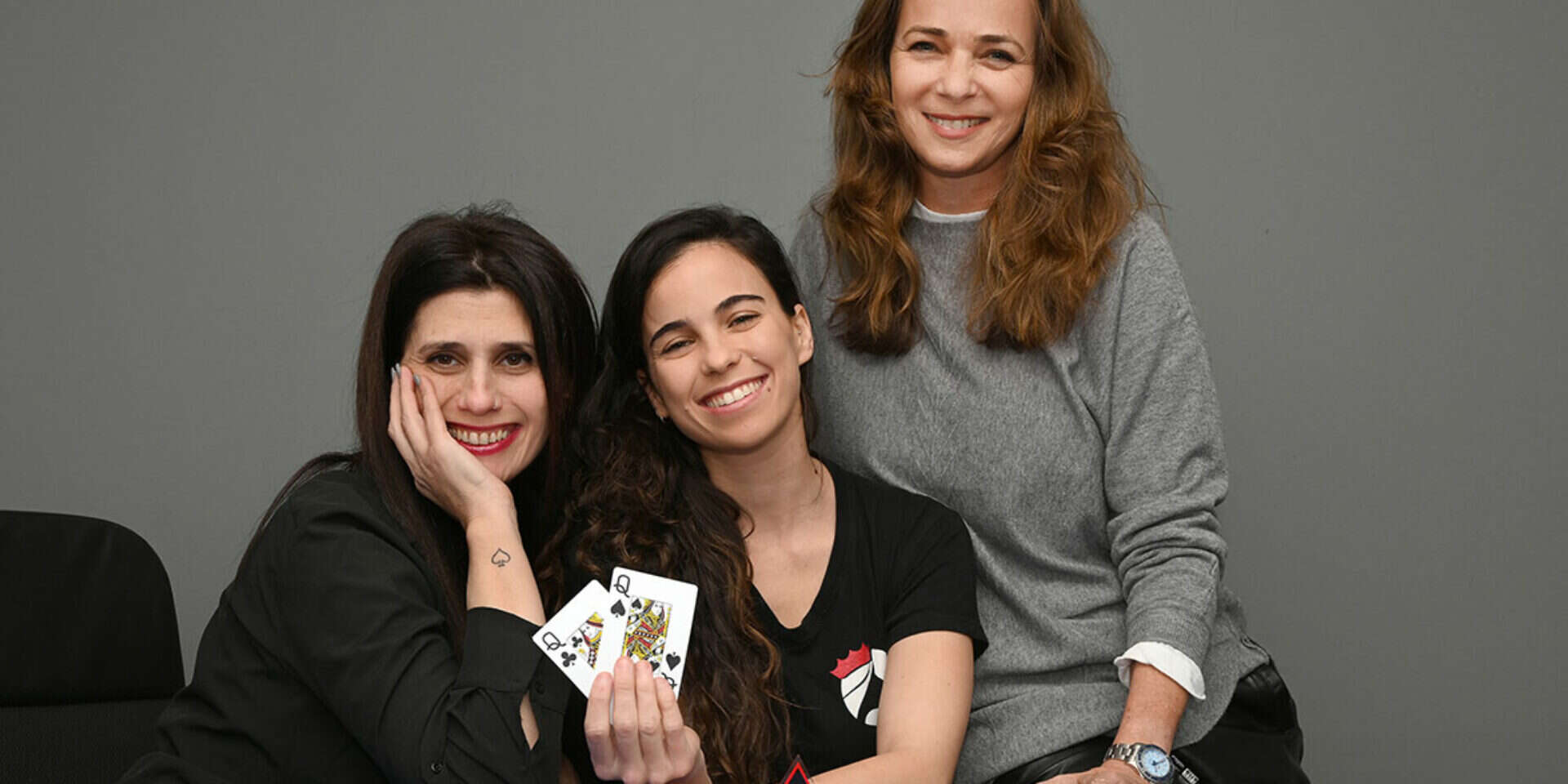 "פריצת הדרך שלנו היא לעודד נשים לשחק". מימין: ענת כרם אנג'ל, ניב סופר ורונה ברזלי ליבני , אפרת אשל