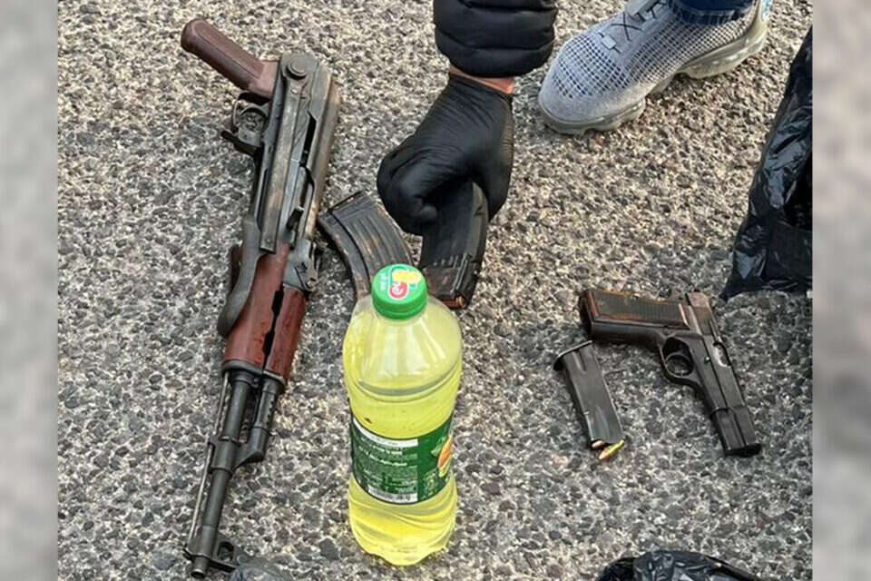 הנשק שאותר על ידי המשטרה , דוברות המשטרה