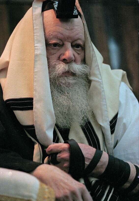 הרבי מלובביץ' בניו יורק, 1992 // צילום: איי.אף.פי