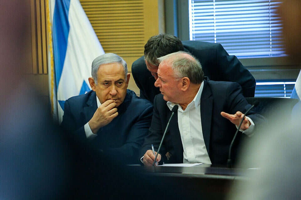 נתניהו ואמסלם (ארכיון)