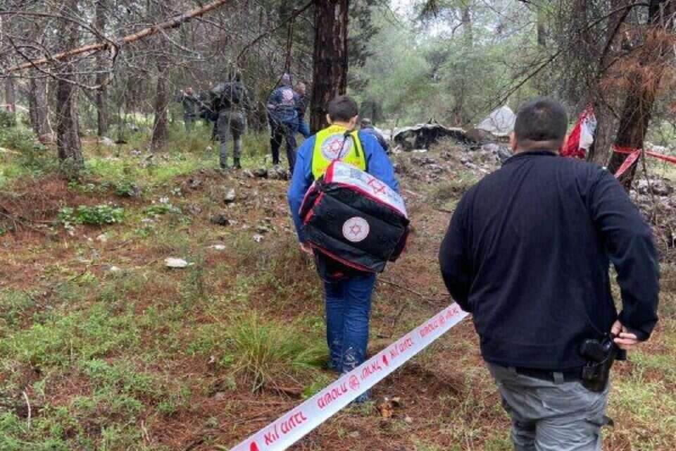 Two killed in a light plane crash in the Jerusalem mountains Israel