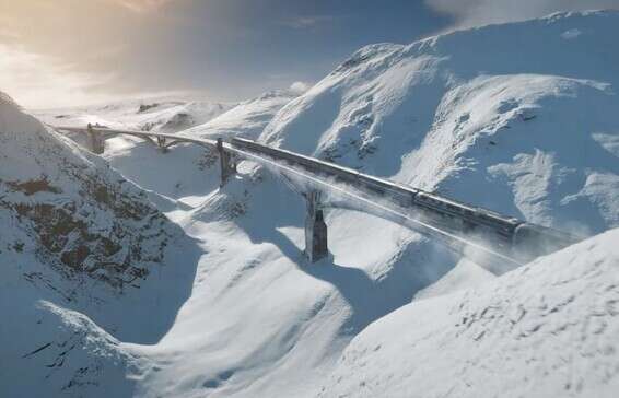 עולם אפוקליפטי ביום דין אקלימי // צילום מסך מתוך "רכבת הקרח"