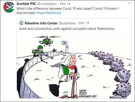 קריקטורה של מאייר BDS נגד ישראל