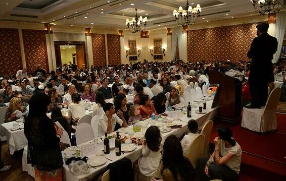 סדר פסח בבית חב"ד בקטמנדו // צילום: אי.פי