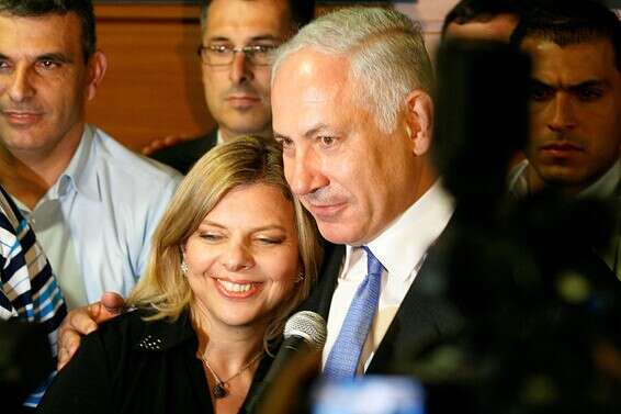 נתניהו ושרה לאחר נצחונו של נתניהו בפריימריז ב-2007 // צילום: טל כהן