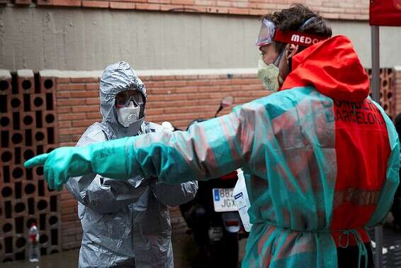 התפשטות הקורונה בספרד // צילום: אי. פי. איי