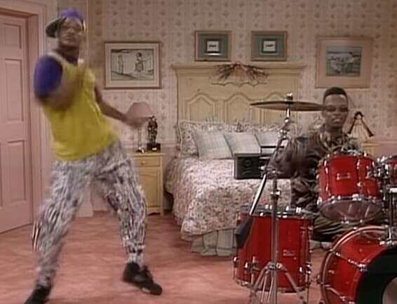 שומרים על שני מטר מרחק, כן? ויל סמית' וג'פרי אלן טאונס // מתוך "הנסיך המדליק מבל אייר"