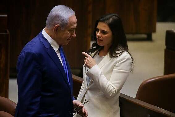 איילת שקד ובנימין נתניהו // צילום: אורן בן חקון