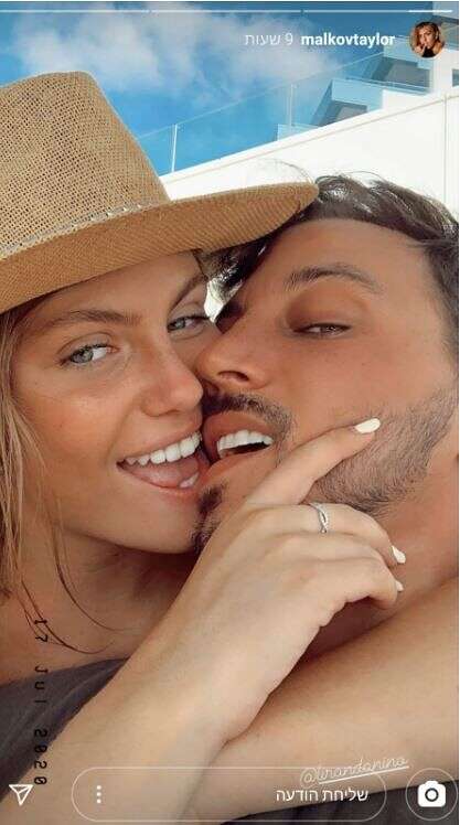 מאוהבים עד כלות. טיילור מלכוב, לירן דנינו // מתוך האינסטגרם של מלכוב