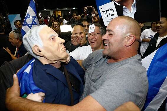 חגיגות במטה הליכוד // צילום: גדעון מרקוביץ'