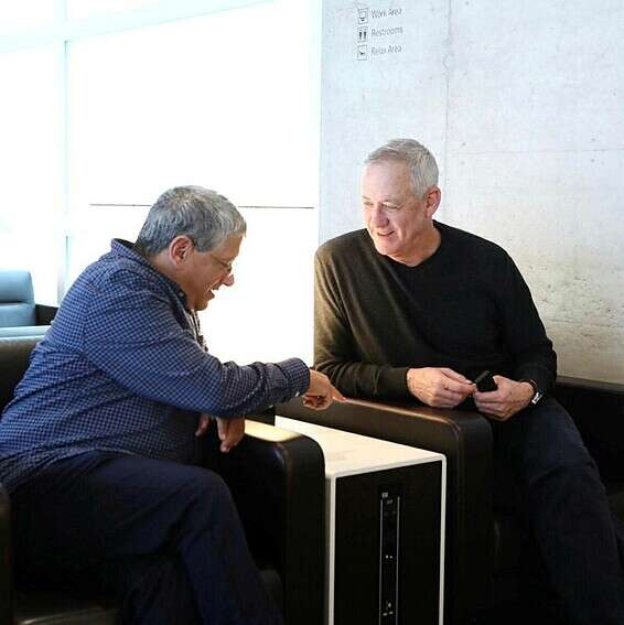 גנץ ואשל // צילום ארכיון: אלעד מלכה