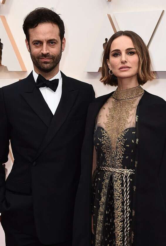 נטלי פורטמן ובנג'מין מילפיי על השטיח האדום. אוסקר 2020 // צילום: AP