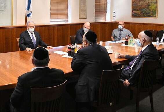 נציגי החרדים ונתניהו // צילום: עמוס בן גרשום, לע"מ
