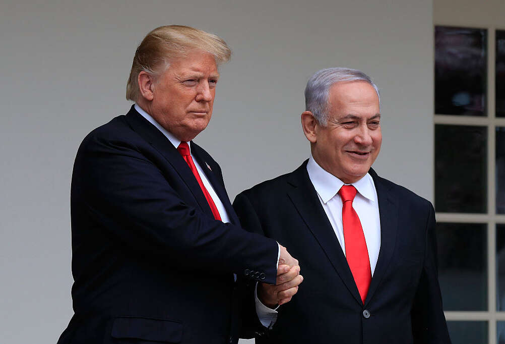 רה"מ נתניהו והנשיא האמריקני דונלד טראמפ // צילום: AP ,