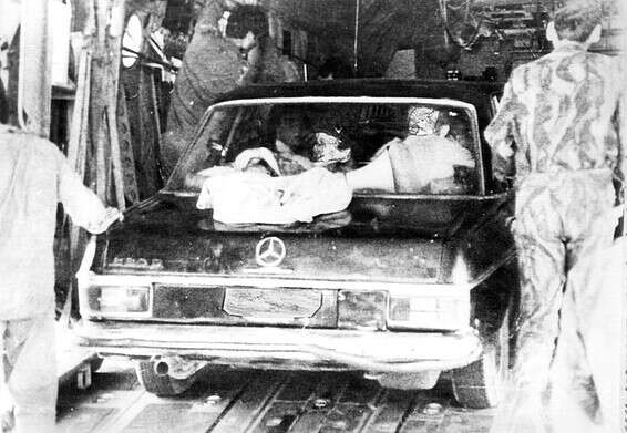 המרצדס שבו עשו שימוש באנטבה // צילום: AP