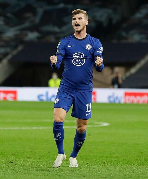 ורנר חוגג שער יתרון, שלא הספיק בסופו של דבר // צילום: AP