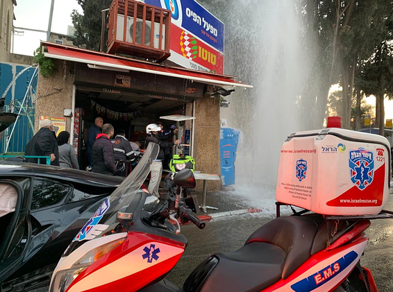 זירת האירוע ברמלה // צילום: דוברות איחוד הצלה