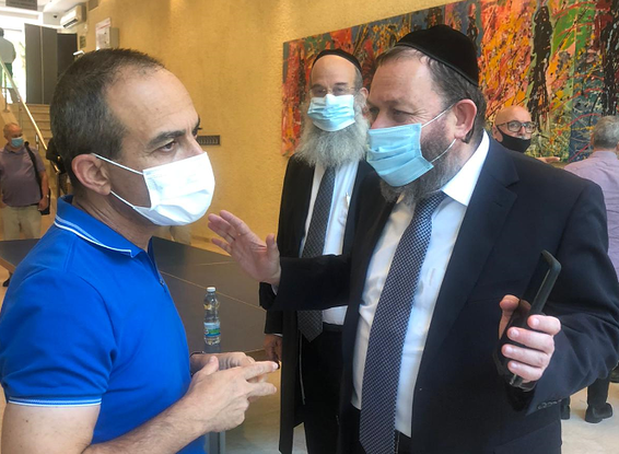 פרופ' גמזו במפגש עם ראשי הרשויות, היום