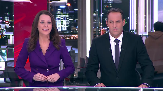 תמר איש שלום בסגול // צילום: מתוך חדשות 13