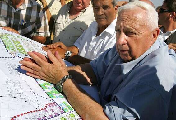 יוזם התוכנית אריאל שרון // צילום: דויד סילברמן