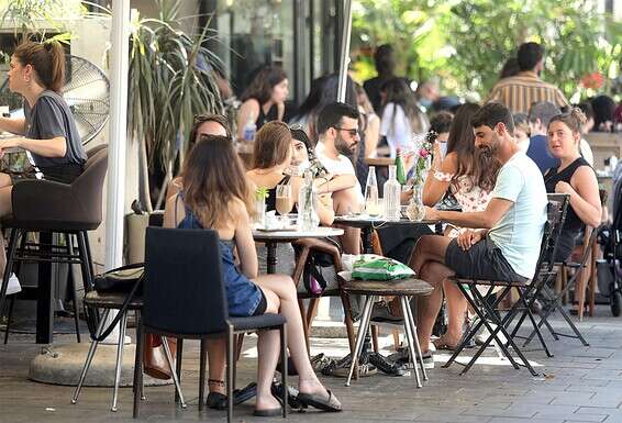 יוגבלו ל-50 סועדים. מסעדה בתל אביב // צילום: גדעון מרקוביץ'