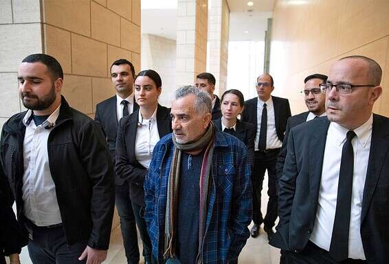 איבגי (במרכז) בבית המשפט, ינואר 2020. "אחרי גזר הדין שלו הרגשתי שאי אפשר עוד להשאיר את הצביעות הזאת" // צילום: מישל דוט קום