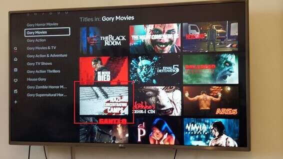 גם בארץ (מסומן באדום) // נטפליקס ישראל בגרסה האנגלית