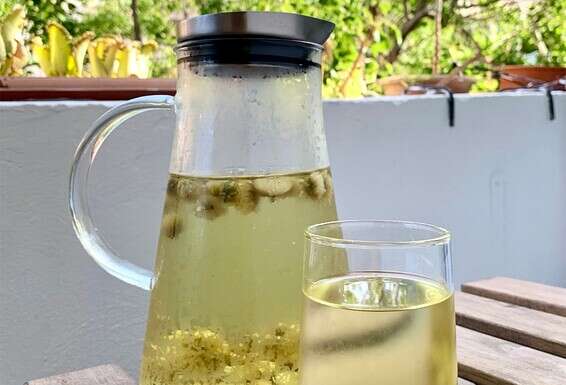 תה קר עם ג'וג'י ברי וקמומיל