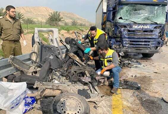 זירת התאונה, ינואר 2020. "לפני שיצאה עוד הספקתי להגיד לה שתיסע בזהירות"