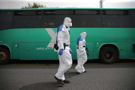 נעצר חולה קורונה מאומת על אוטובוס לירושלים // צילום: אורן בן חקון