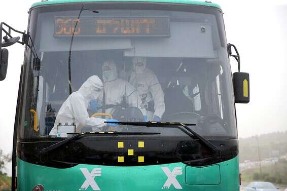 נעצר חולה קורונה מאומת על אוטובוס לירושלים // צילום: אורן בן חקון