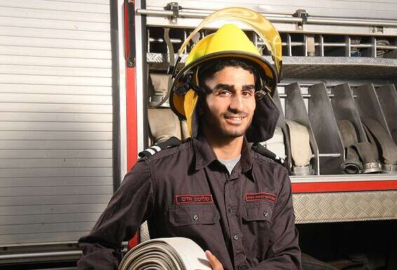 אדם מליכוב - כבאי וספורטאי // צילום: יוסי זליגר