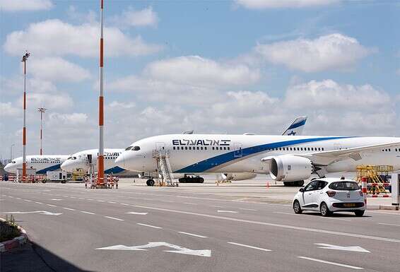 מטוסי אלעל בנתב"ג // צילום: יוסי זליגר