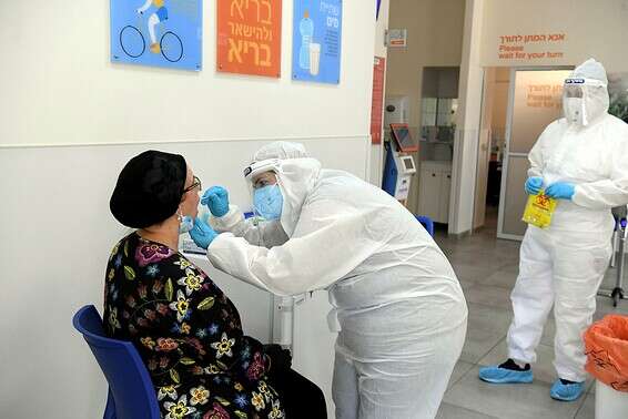 בדיקת קורונה // צילום: יוסי זליגר