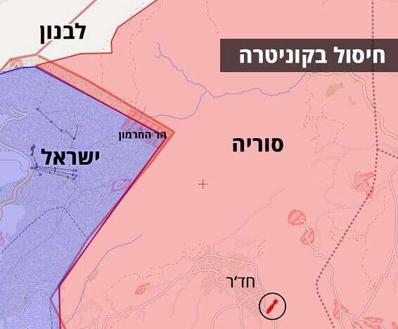 מפת התקיפה לפי הדיווחים השונים