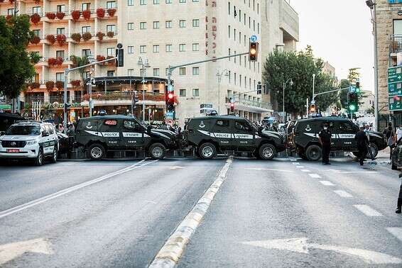 המשטרה נערכת בכוחות מתוגברים // צילום ארכיון: אורן בן חקון