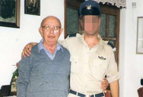 אל"מ א' וסבא שלו // צילום: דובר צה"ל