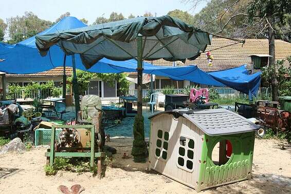 גן ילדים סגור בקיבוץ כפר המכבי // צילום: הרצי שפירא