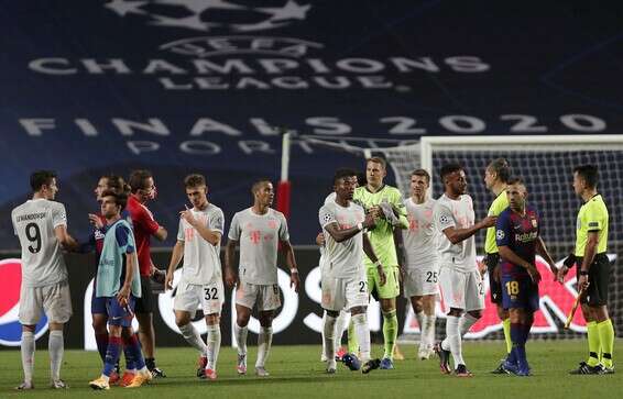 שחקני באיירן חוגגים // צילום: אי.פי.איי