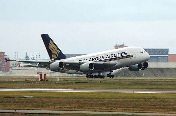 איירבס 380 של סינגפור איירליינס // צילום: אי.פי